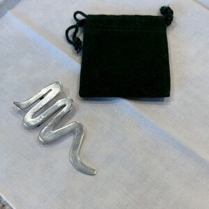 925 Silver Taxco Zigzag Pin/Pendant